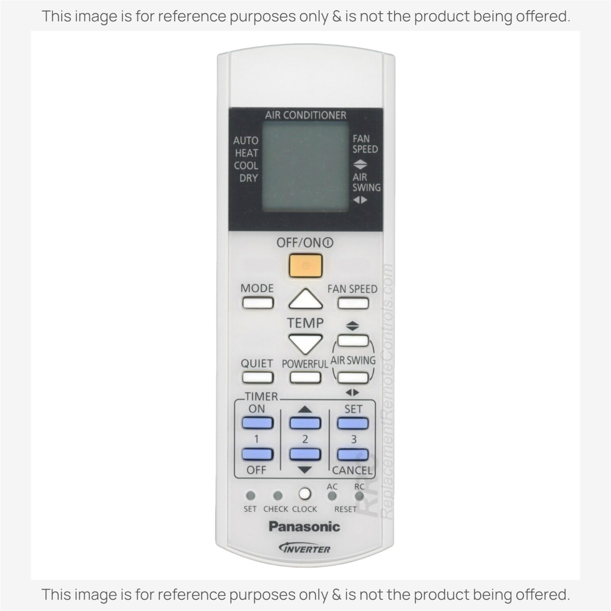 Panasonic A75C3726 Air Conditioner Remote Control