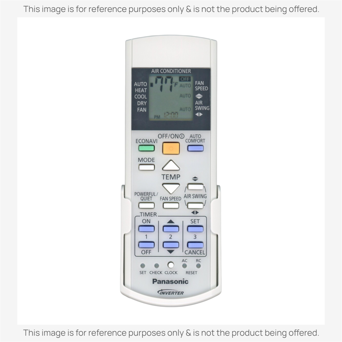 Panasonic A75C4569 with Wall mount Air Conditioner Remote Control
