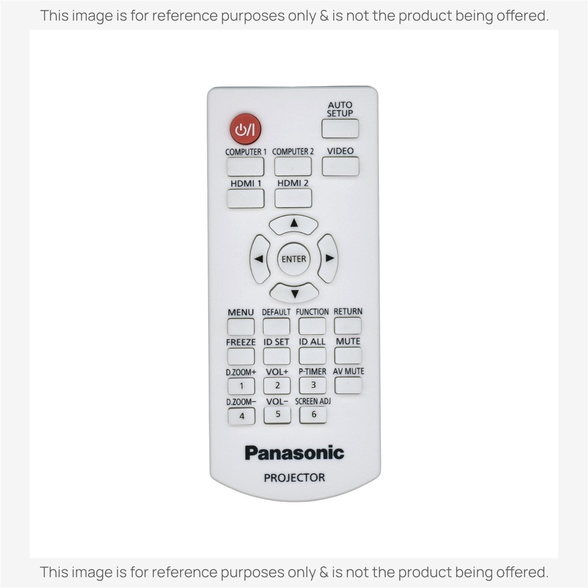 Panasonic N2QAYA000088 Projector Remote Control