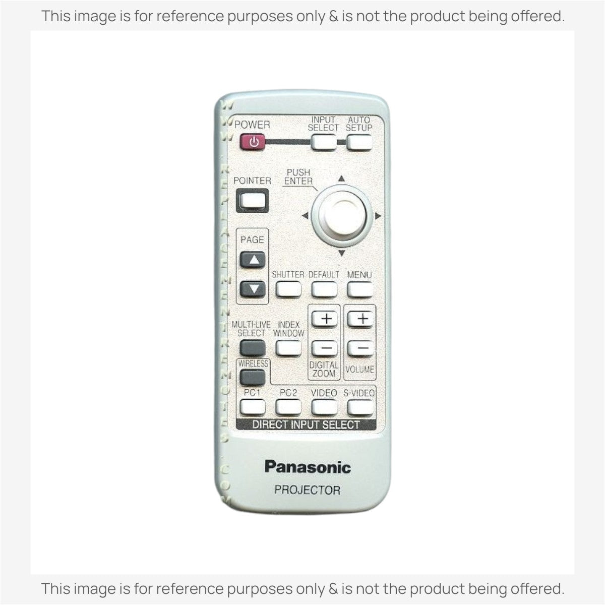 Panasonic N2QAYA000001 Projector Remote Control