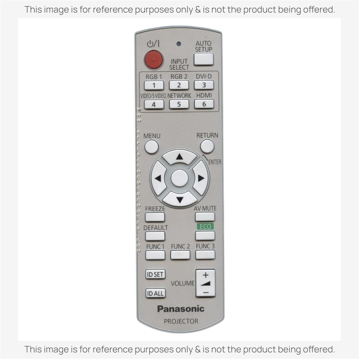 Panasonic N2QAYB000566 Projector Remote Control