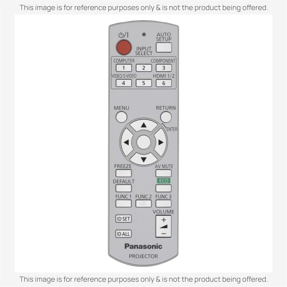 Panasonic N2QAYB000696 Projector Remote Control