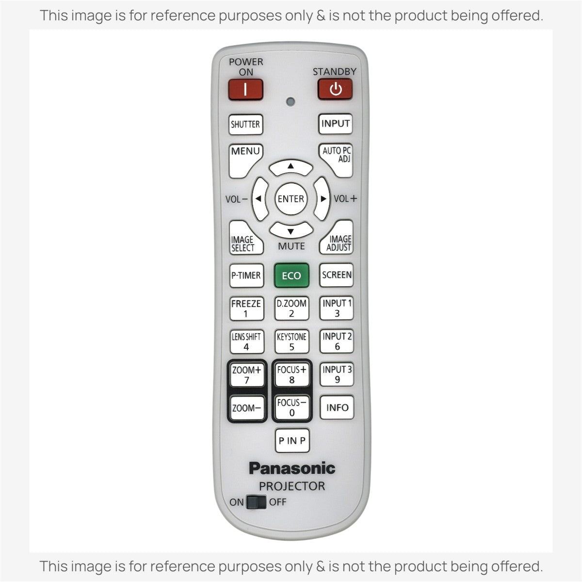 Panasonic N2QAYA000041 Projector Remote Control
