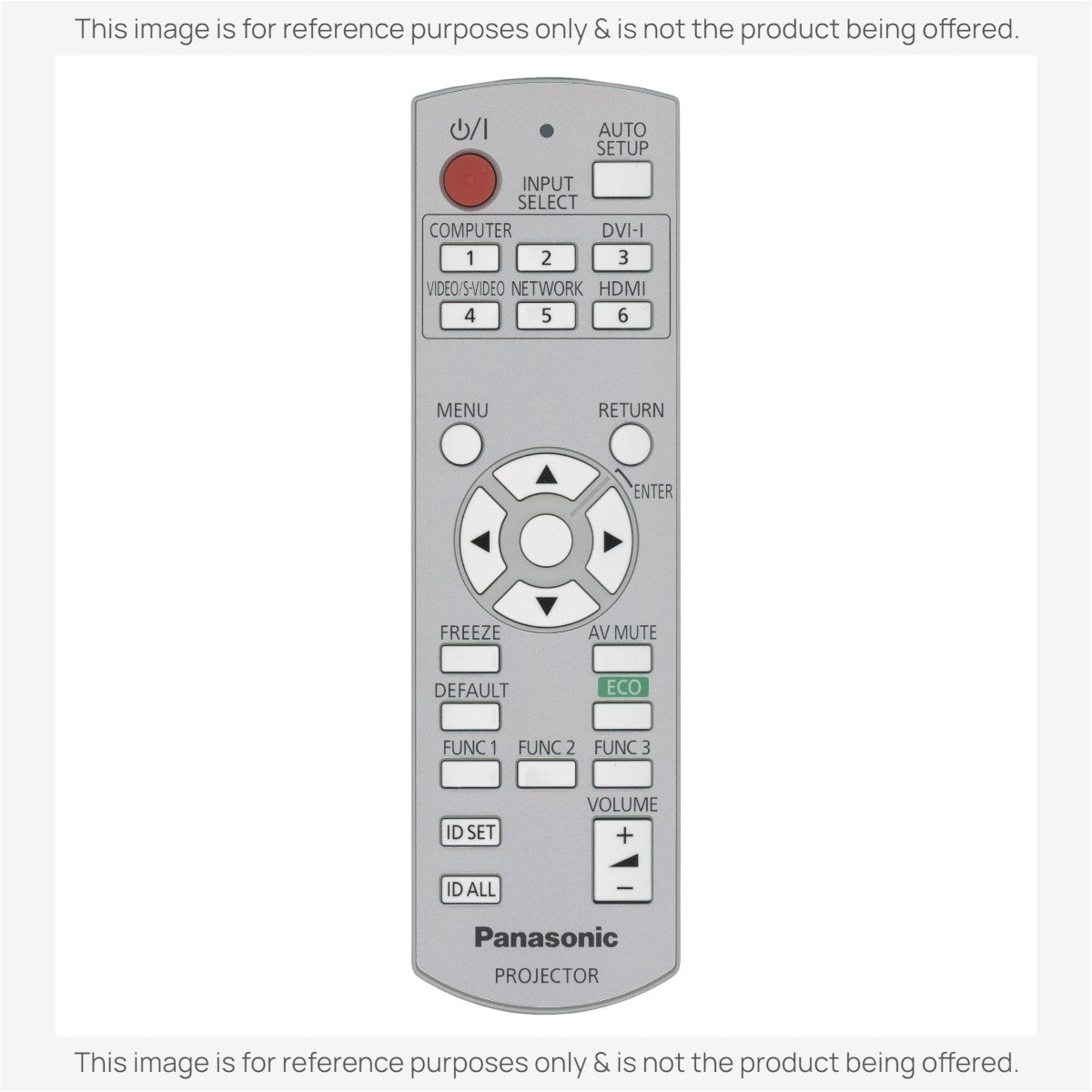 Panasonic N2QAYB000669 Projector Remote Control