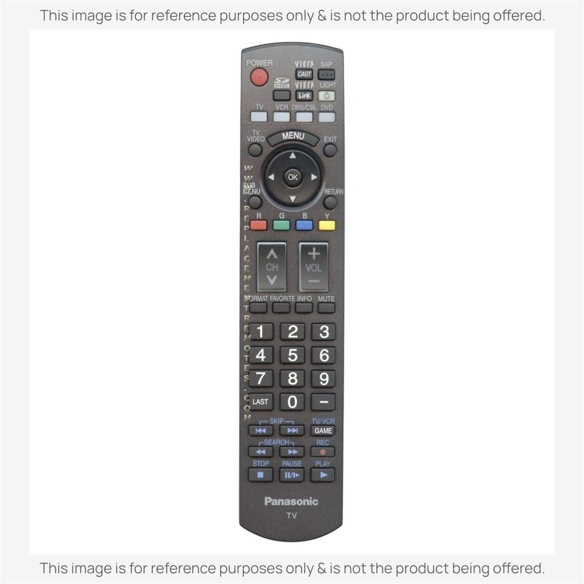 Panasonic N2QAYB000217 TV Remote Control