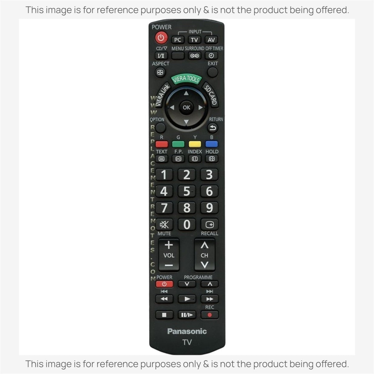 Panasonic N2QAYB000370 TV Remote Control