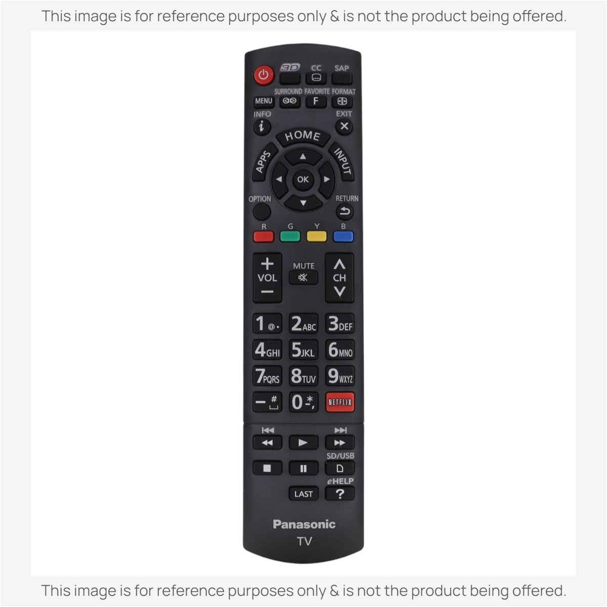 Panasonic N2QAYB000925 Smart TV Remote Control - N2QAYB000925