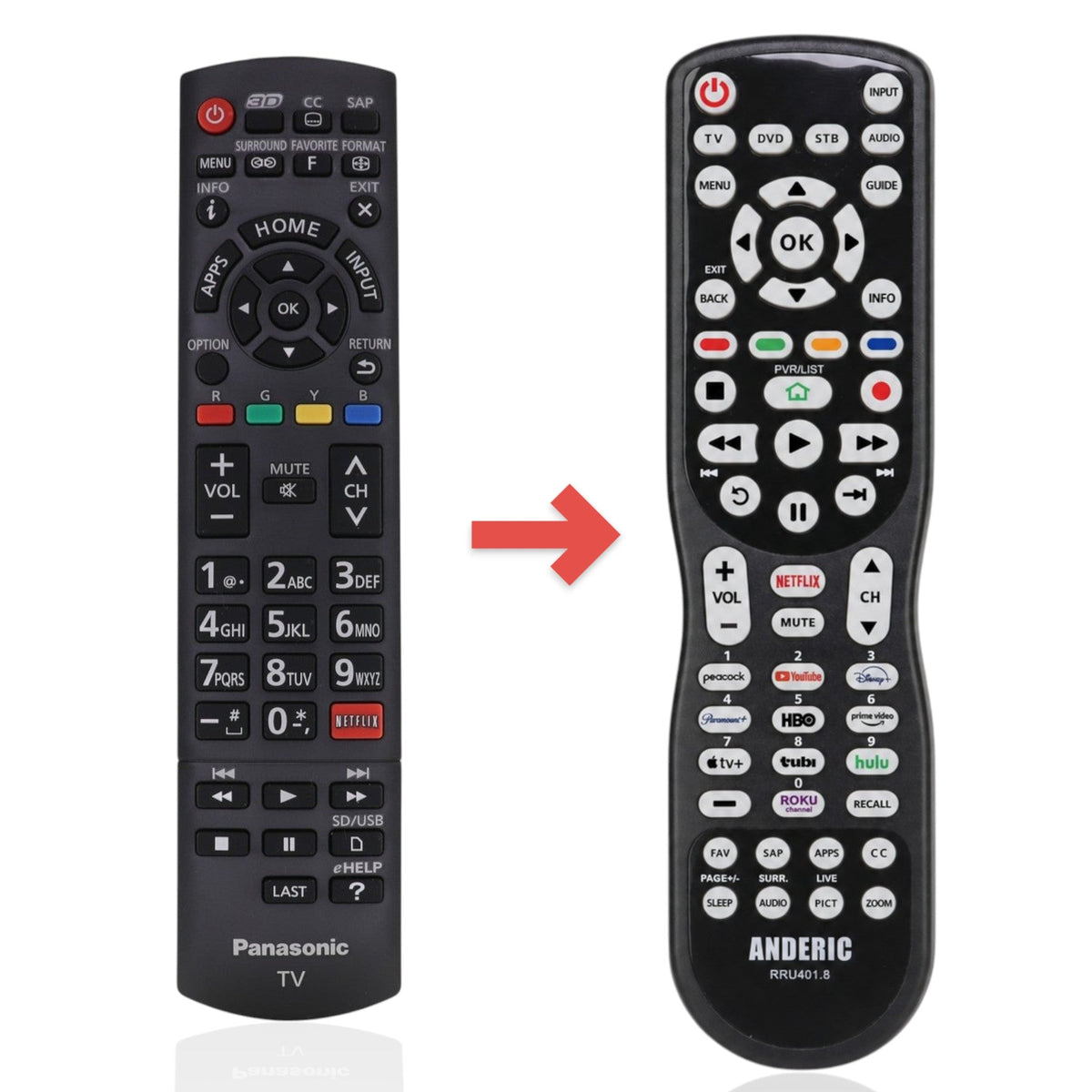 Panasonic N2QAYB000925 Smart TV Remote Control - N2QAYB000925