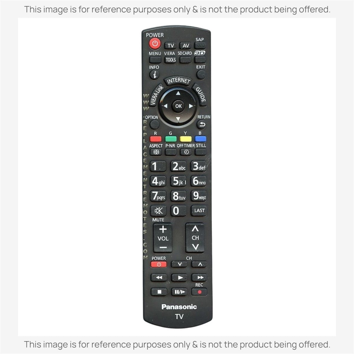 Panasonic N2QAYB000621 TV Remote Control