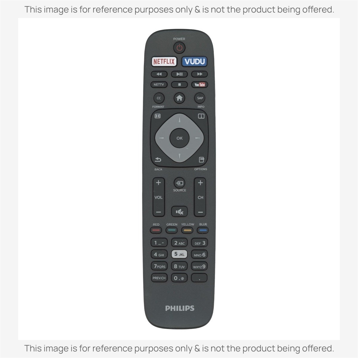 Philips URMT43JHG001 TV Remote Control - YKF432-001