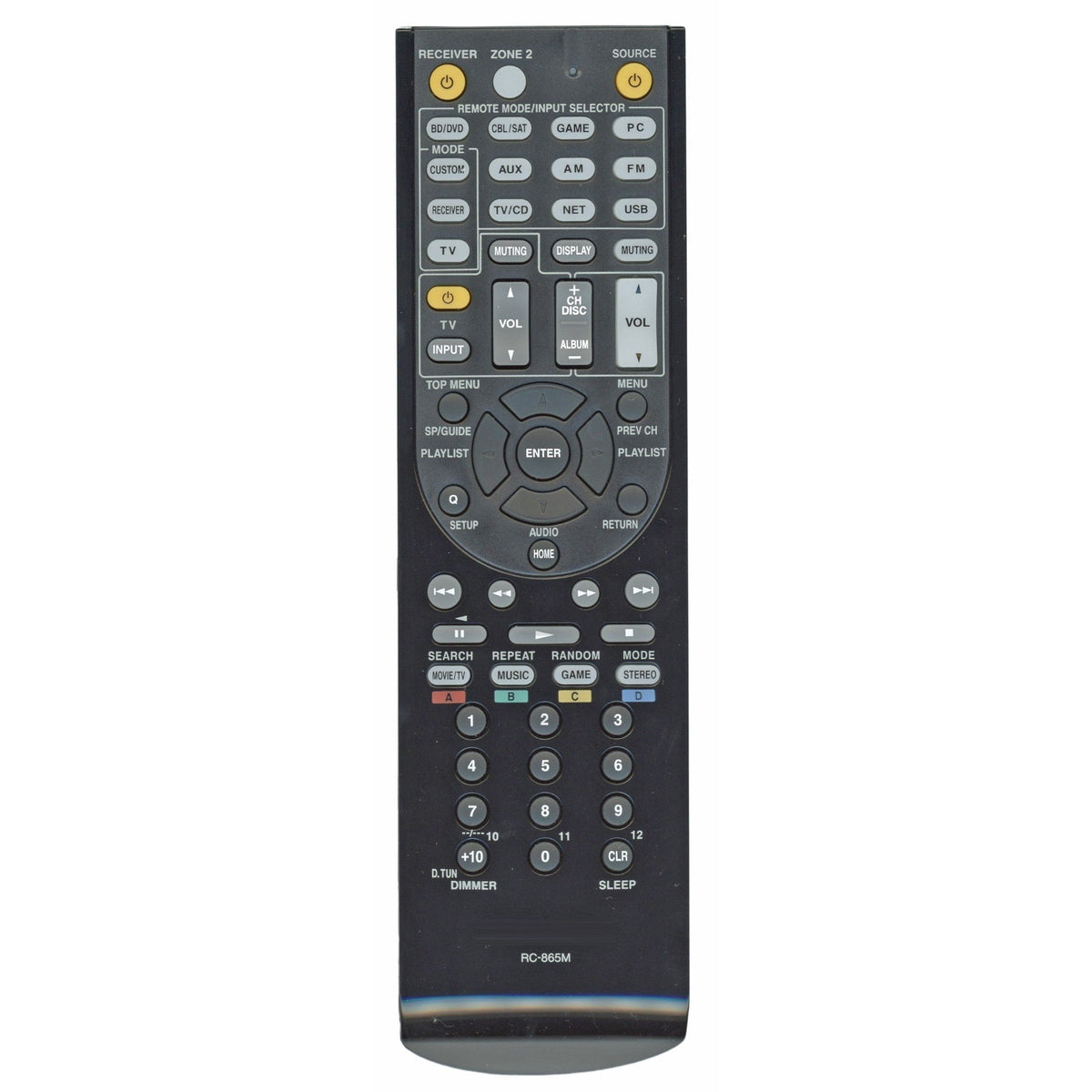 Onkyo RC866M Receiver Remote Control | RC-866M