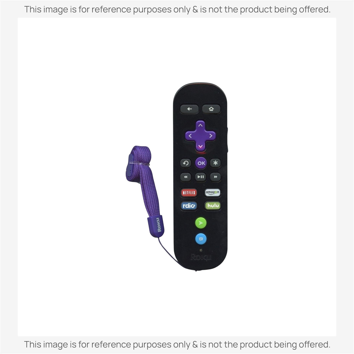 Roku ROKU 3 RF SHORTCUTS Streaming Remote Control - ROKU3RF