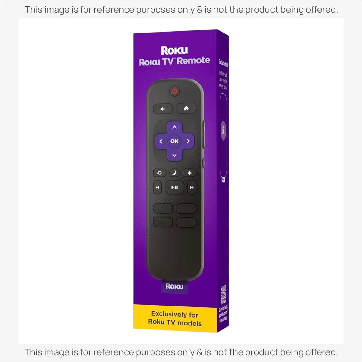 Roku RC-C1R Universal IR for All Roku TVs TV Remote Control | IR - RCC1R