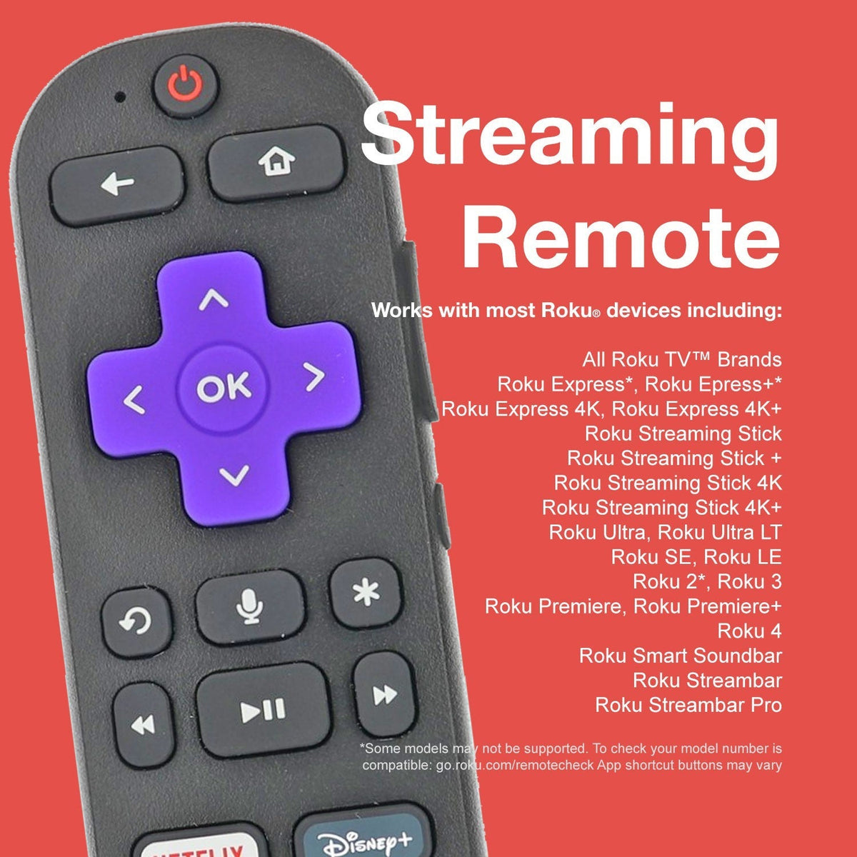 TCL RCEL5 Voice Roku TV Remote Control - 06-WFZNYY-HRC580