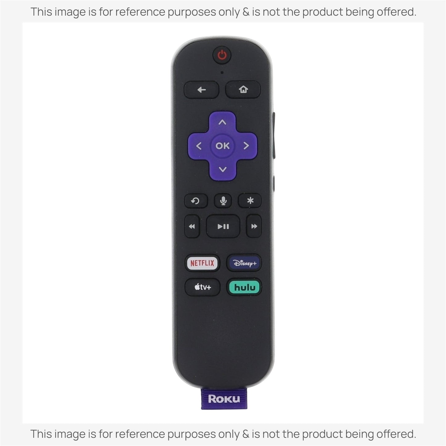 Roku RC-EL2 Streaming Stick Remote Control | Voice | Headphone Jack | Netflix | Disney+ | Apple TV+ | Hulu - 3226001085