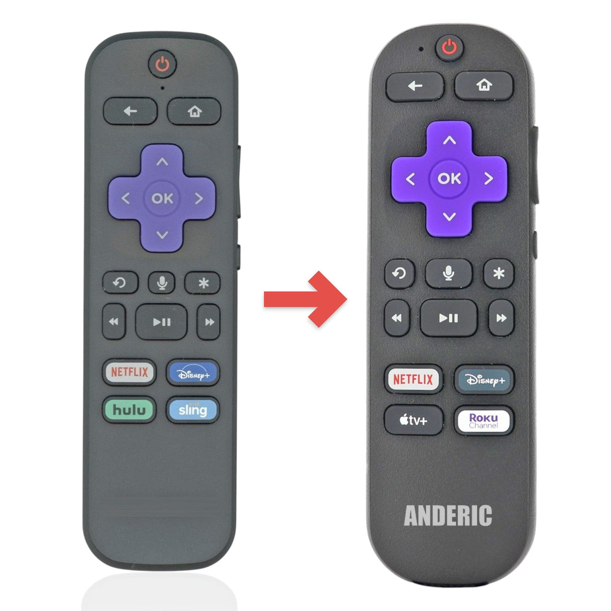 Roku RCAL8 Streaming Remote Control with Voice - RC-AL8
