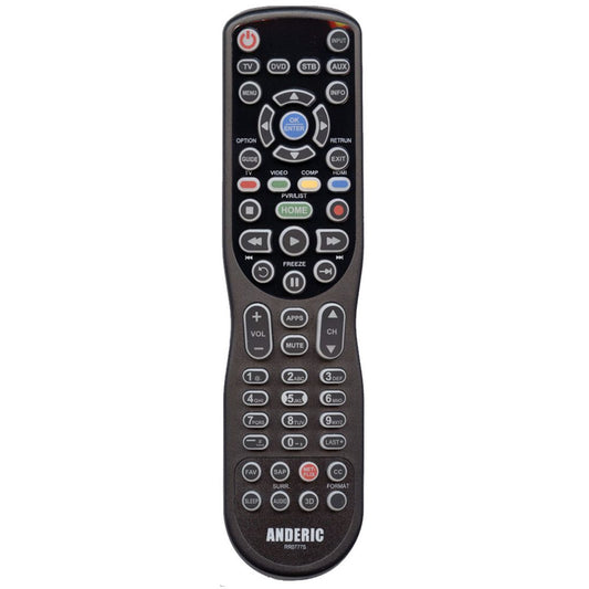 Anderic RR0777S Universal 4-Device Remote Control for Pre-programmed for Panasonic Smart TVs with Learning and Backlight | N2QAYB000777S