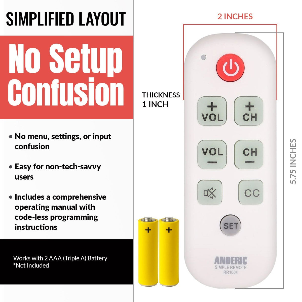 Philips SRU1010 1-Device Universal Remote Control