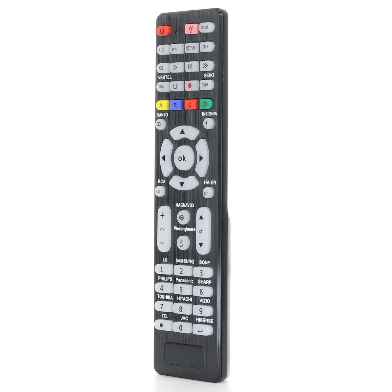 Anderic RR1DTV Universal Smart TV Remote Control with Backlight and Quick Programming for All Brands