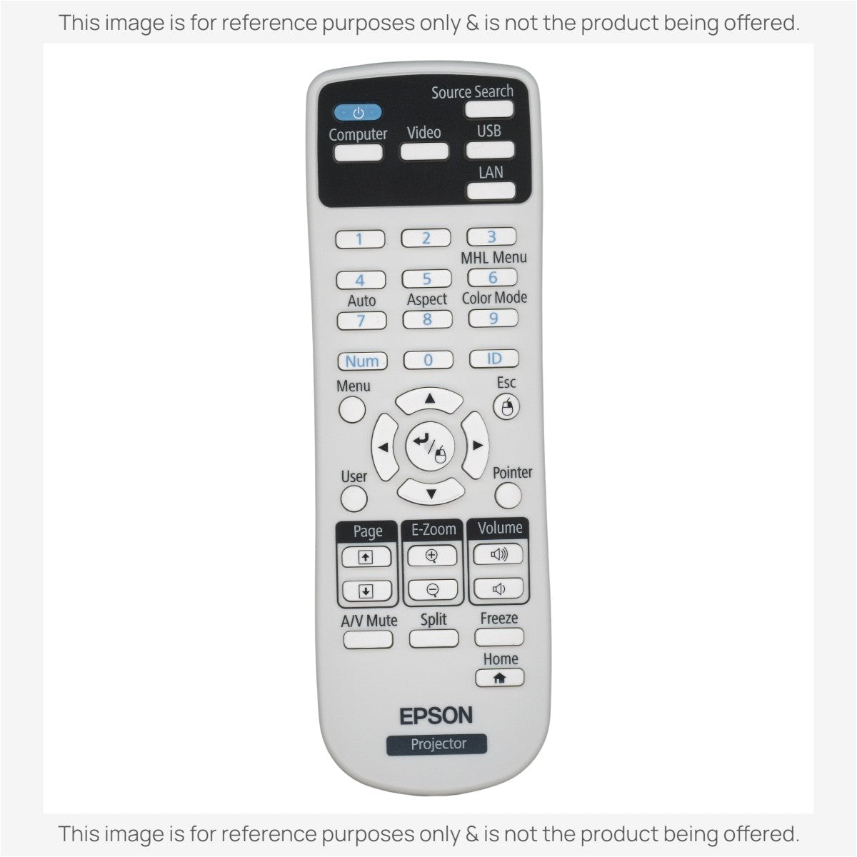 Epson 164880600 Projector Remote Control