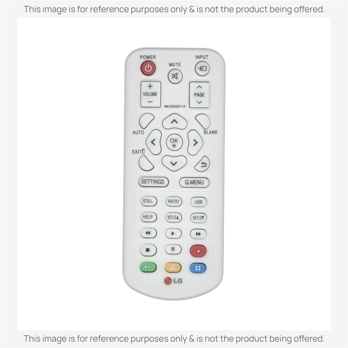 LG MKJ50025115 Projector Remote Control