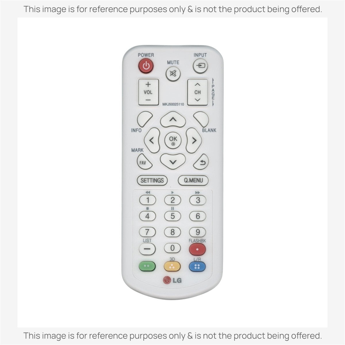 LG MKJ50025110 Projector Remote Control