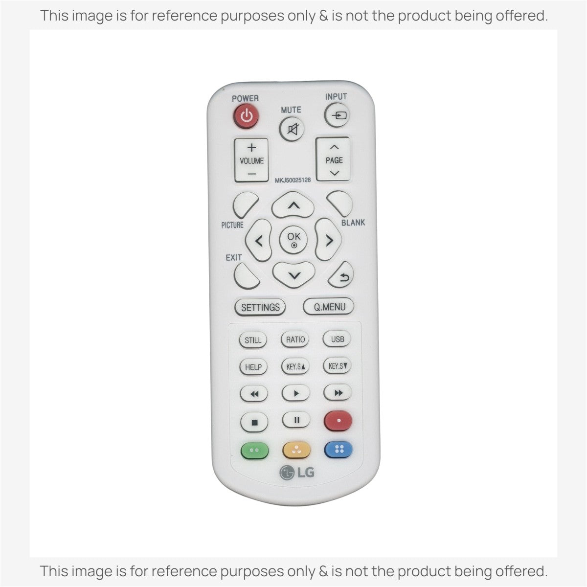 LG MKJ50025128 Projector Remote Control