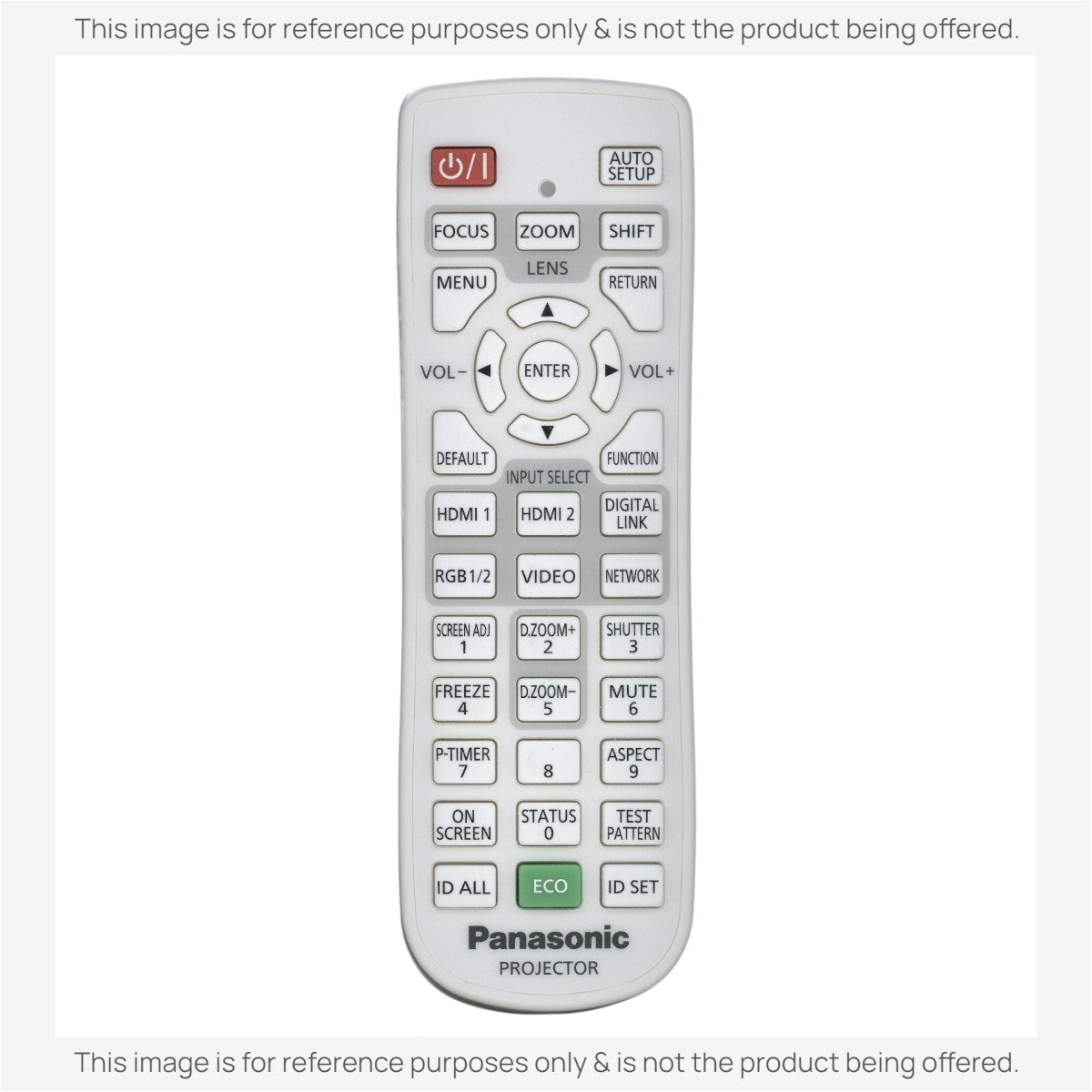 Panasonic N2QAYA000119 Projector Remote Control