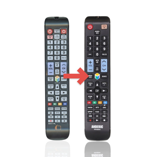 Anderic Substitute For BN5901179B For Samsung TV Remote Control - BN5901179B [RR580A]