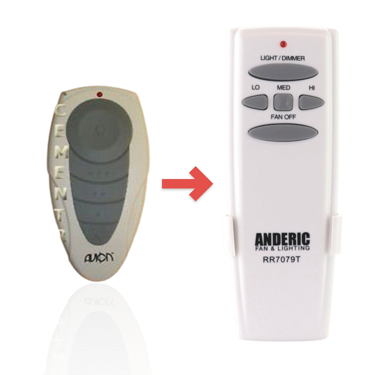 Harbor Breeze UC7086T CHQ7086T for Avion Ceiling Fan Remote Control