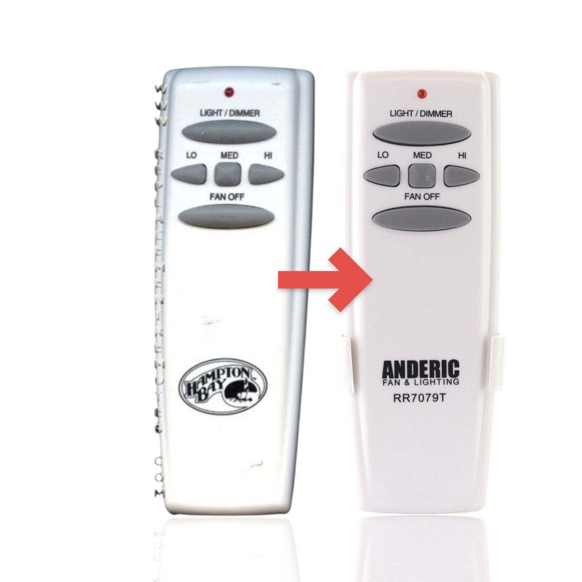 Hampton Bay UC7078T FAN-HD CHQ7078T Ceiling Fan Remote Control - UC7078T