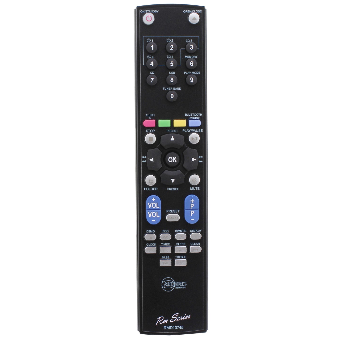 Sharp RRMCGA415AWSA Micro Component System Audio Remote Control - RRMCGA415AWSA