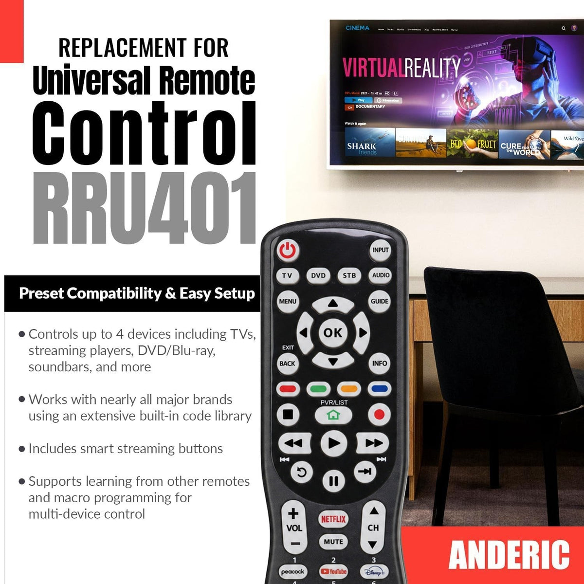 Philips SRU8015/37 Advanced Universal Remote Control