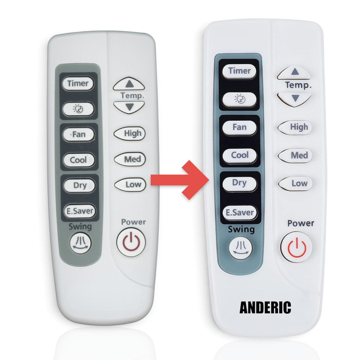 Samsung DB93-03027Q Universal In-Window Air Conditioner Remote Control - DB9303027Q