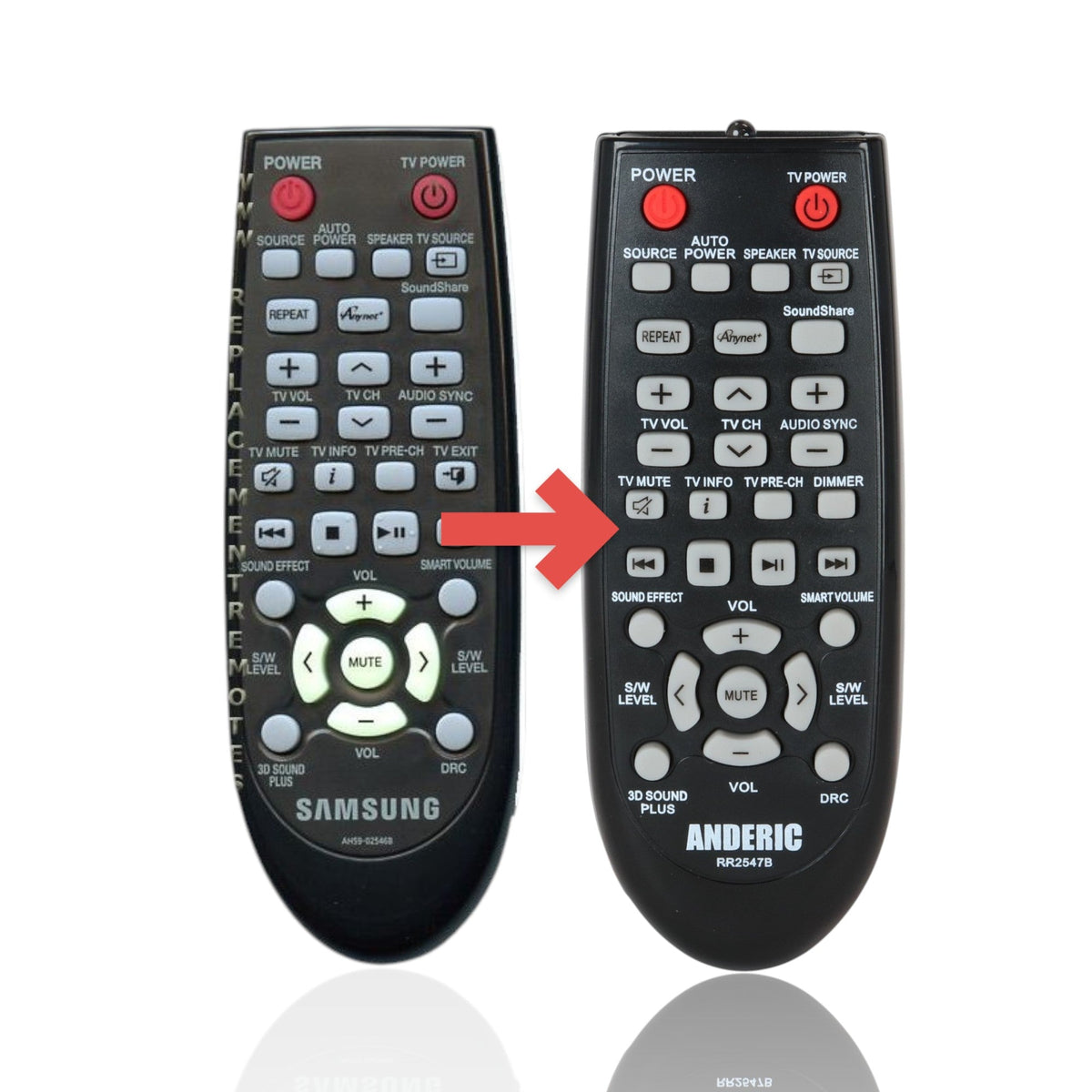 Samsung AH59-02546B Audio Remote Control - AH5902546B