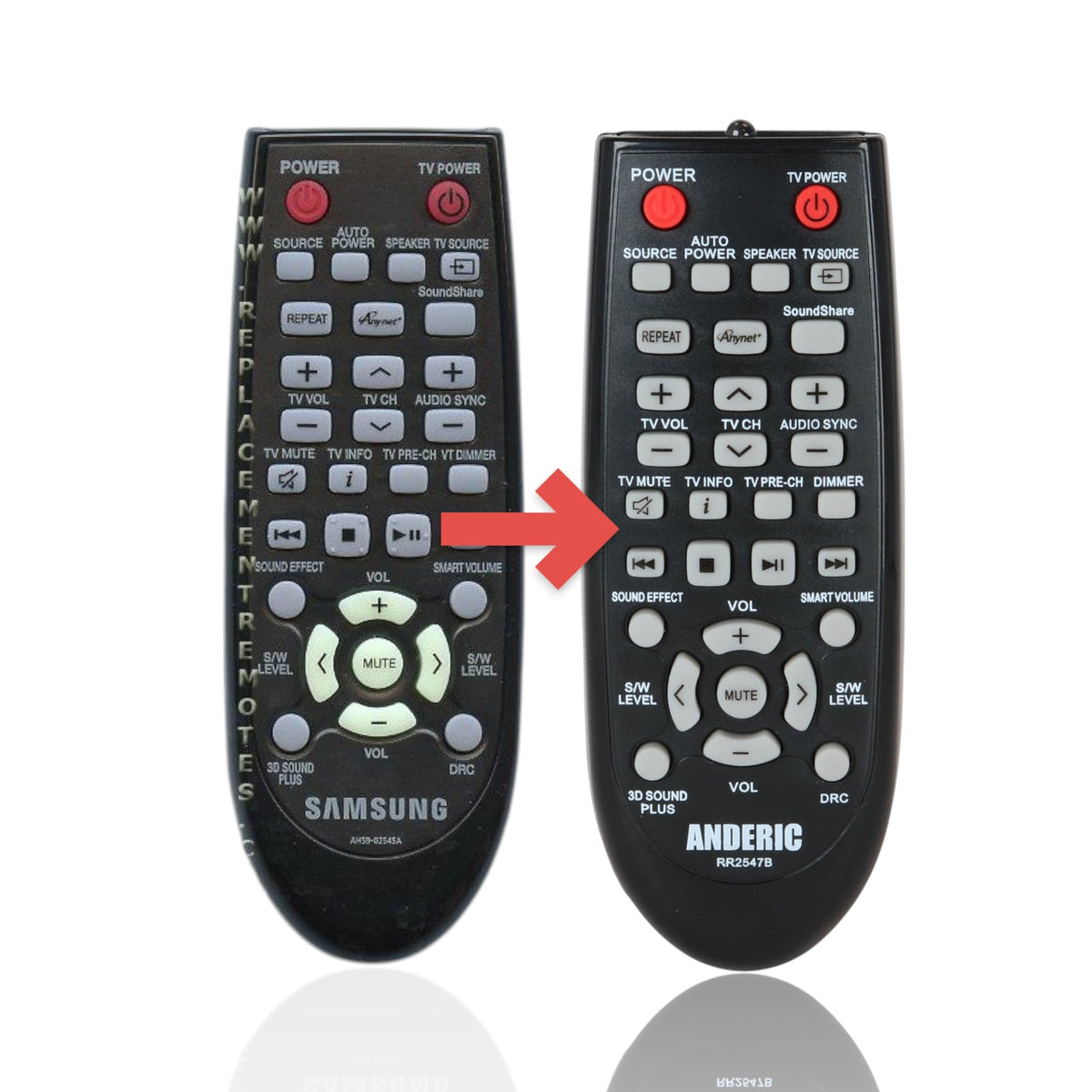 Samsung AH59-02545A Audio Remote Control - AH5902545A
