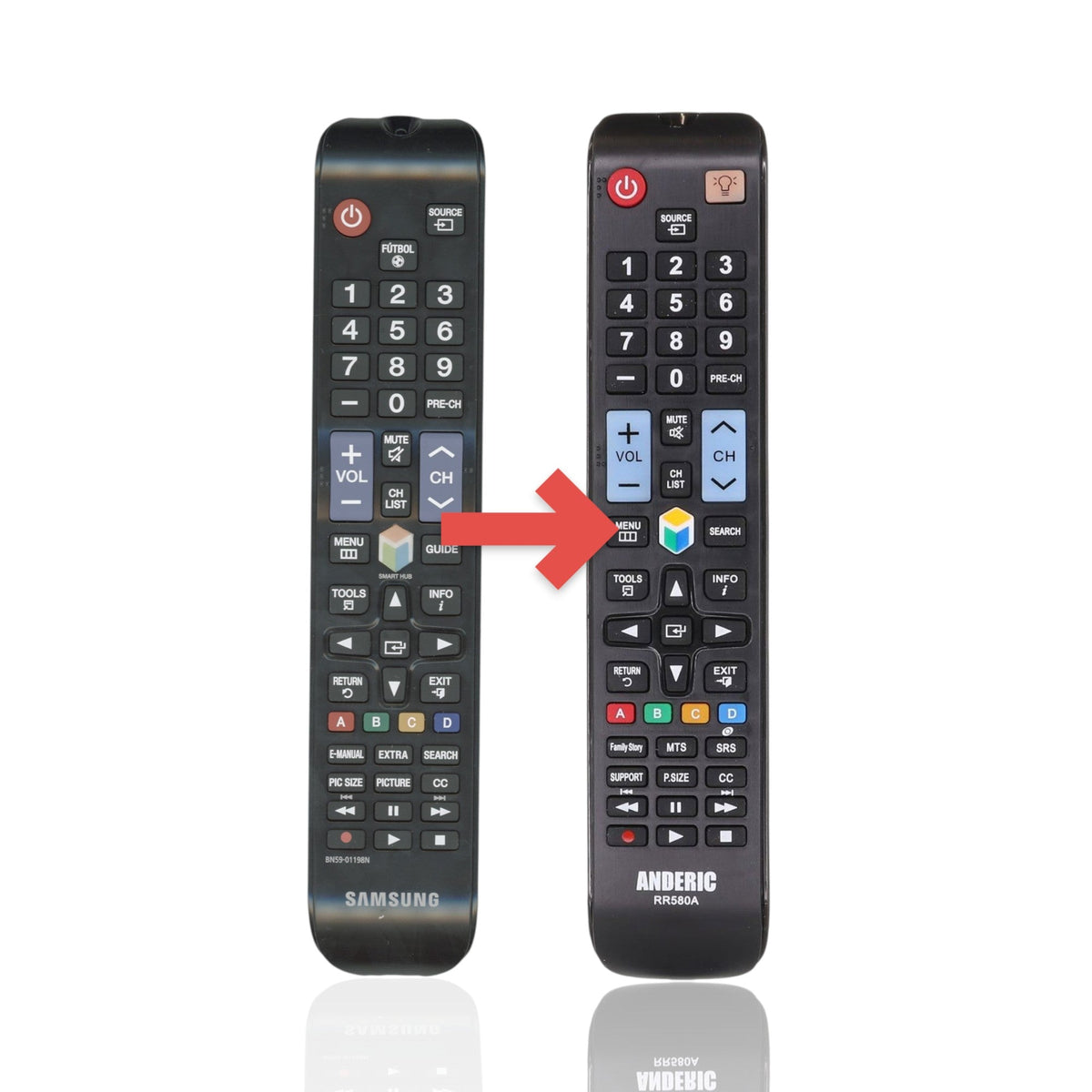 Samsung BN59-01198N TV Remote Control | 2014 - BN5901198N