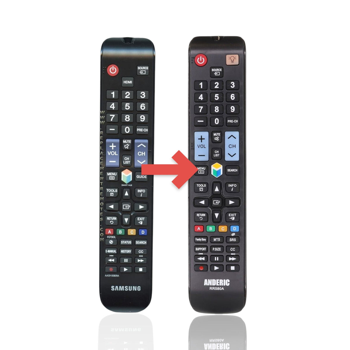 Samsung AA59-00809A TV Remote Control - AA5900809A