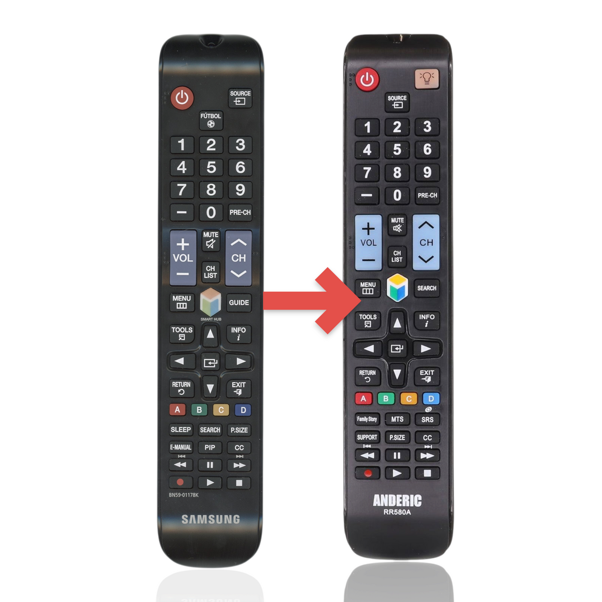 Samsung BN59-01178K TV Remote Control - BN5901178K