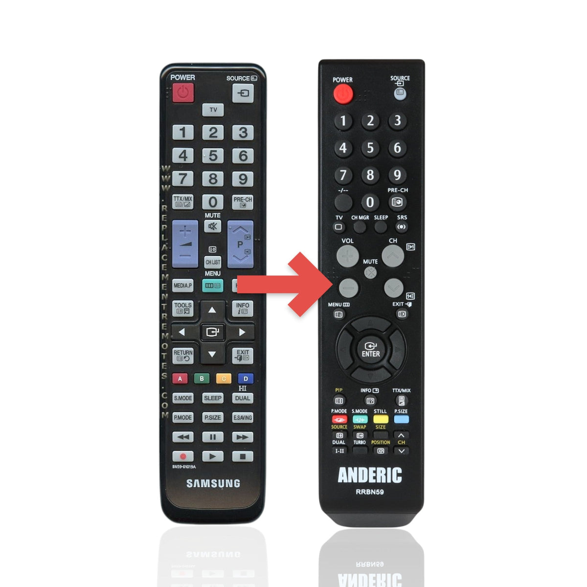 Samsung BN59-01019A 1080P LCD TV Remote Control - BN5901019A