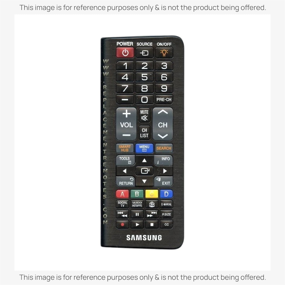Samsung BN59-01134B / TM1190 qwerty RF TV Remote Control - BN5901134B