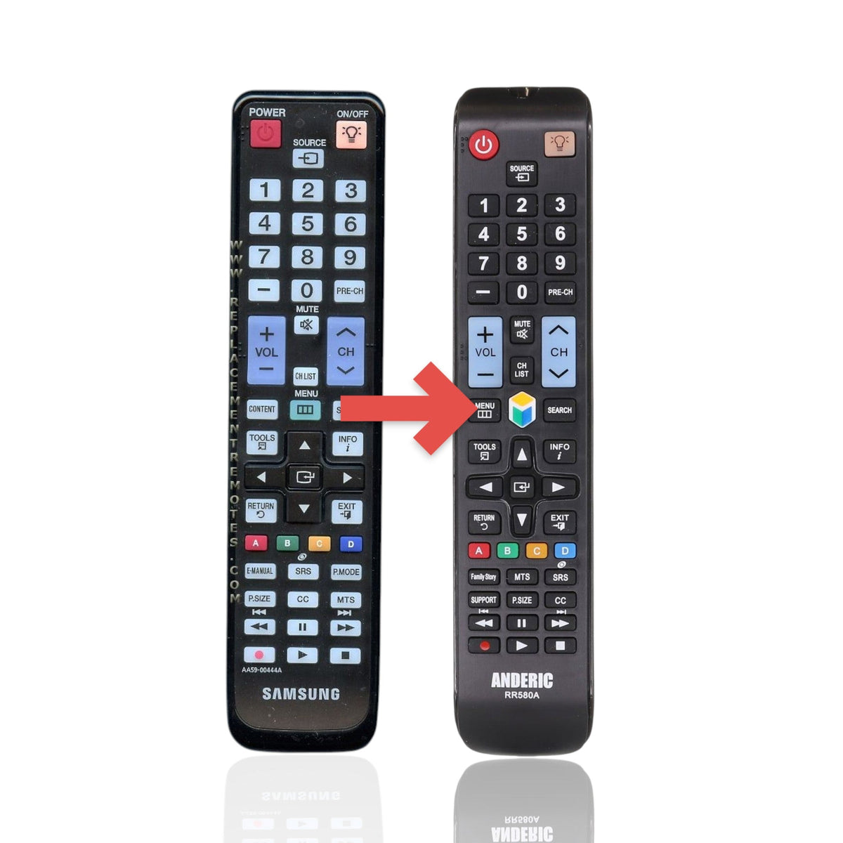 Samsung AA59-00444A Smart TV Remote Control for Samsung TVs | IR - AA5900444A