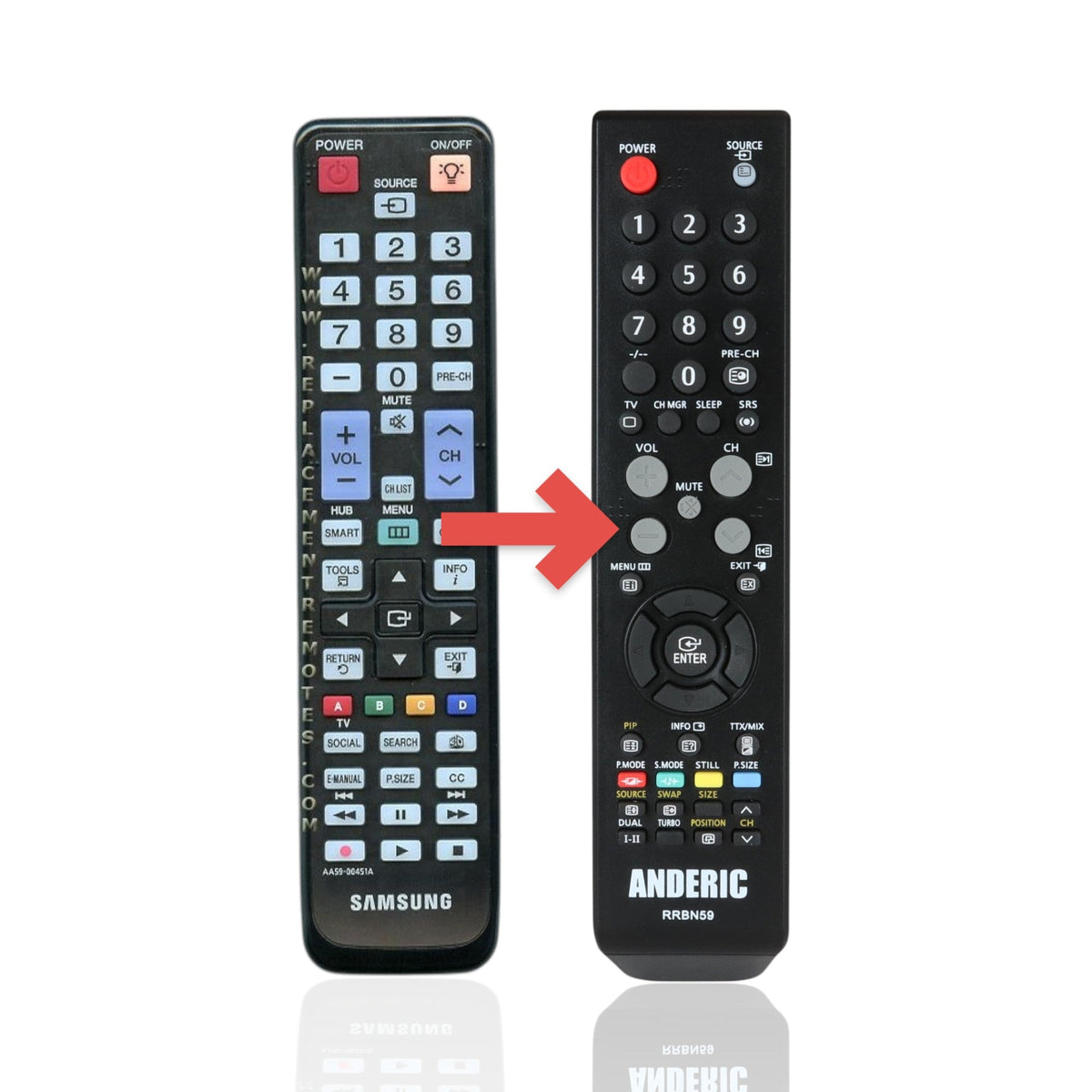 Samsung AA59-00451A TV Remote Control - AA5900451A