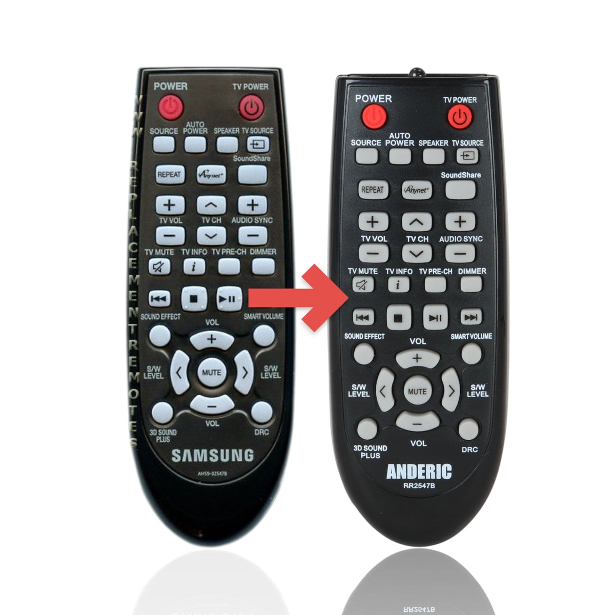 Samsung AH59-02547B Sound Bar Remote Control - AH5902547B