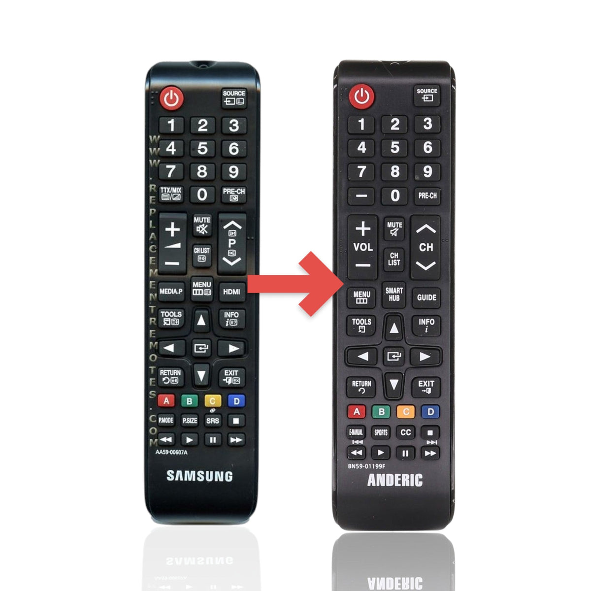 Samsung AA59-00607A 2011 TV Remote Control - AA5900607A