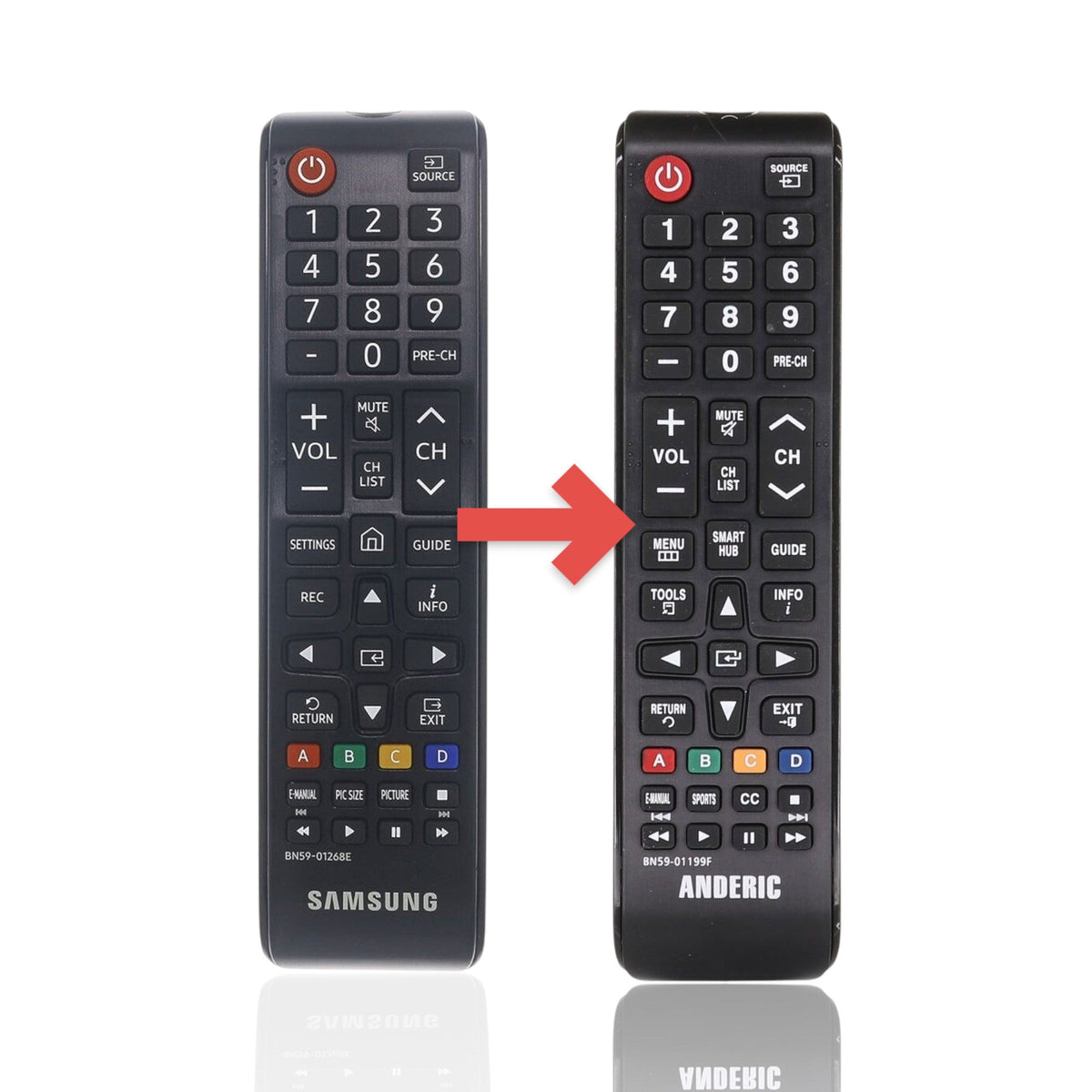 Samsung BN59-01268E 2017 IR TV Remote Control - BN5901268E