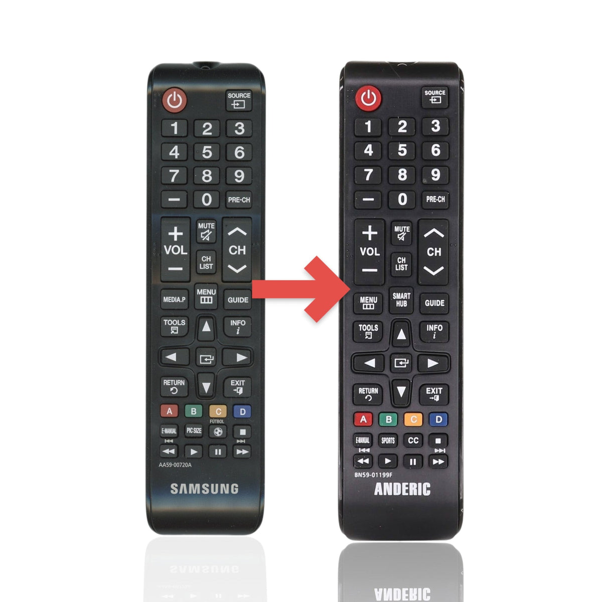 Samsung AA59-00720A for 2012 TV Remote Control - AA5900720A