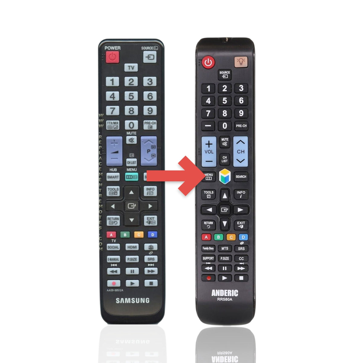 Samsung AA59-00512A TV Remote Control - AA5900512A