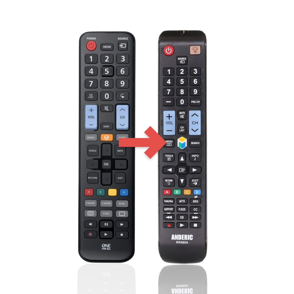 One For All URC1910 for Samsung 1-Device Universal Remote Control