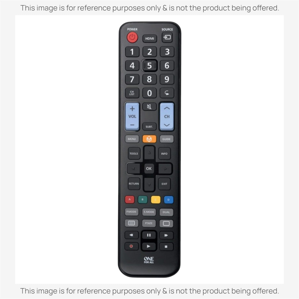 One For All URC1910 for Samsung 1-Device Universal Remote Control